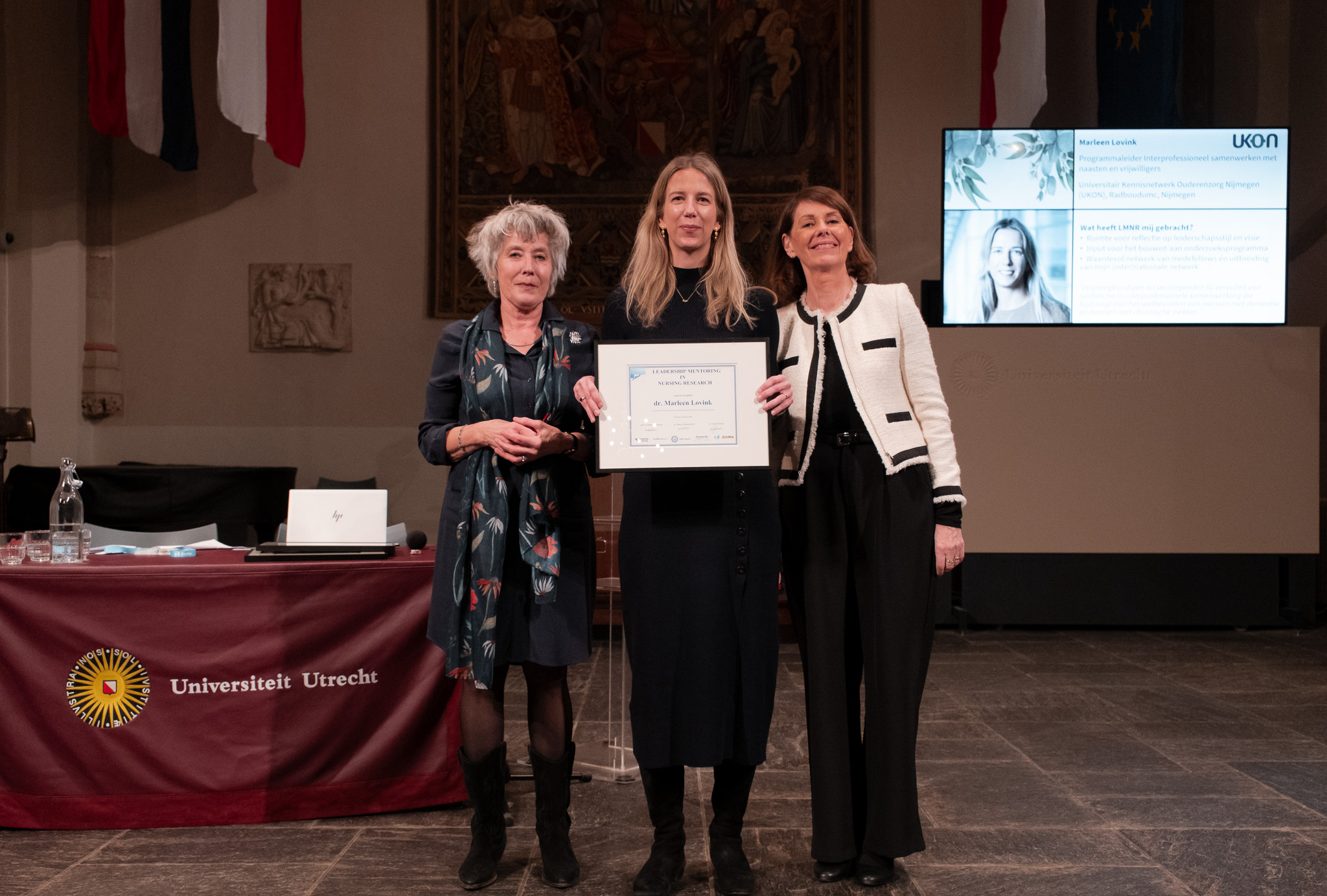 Marleen Lovink na het behalen van het certificaat aan de LMNR 3.0